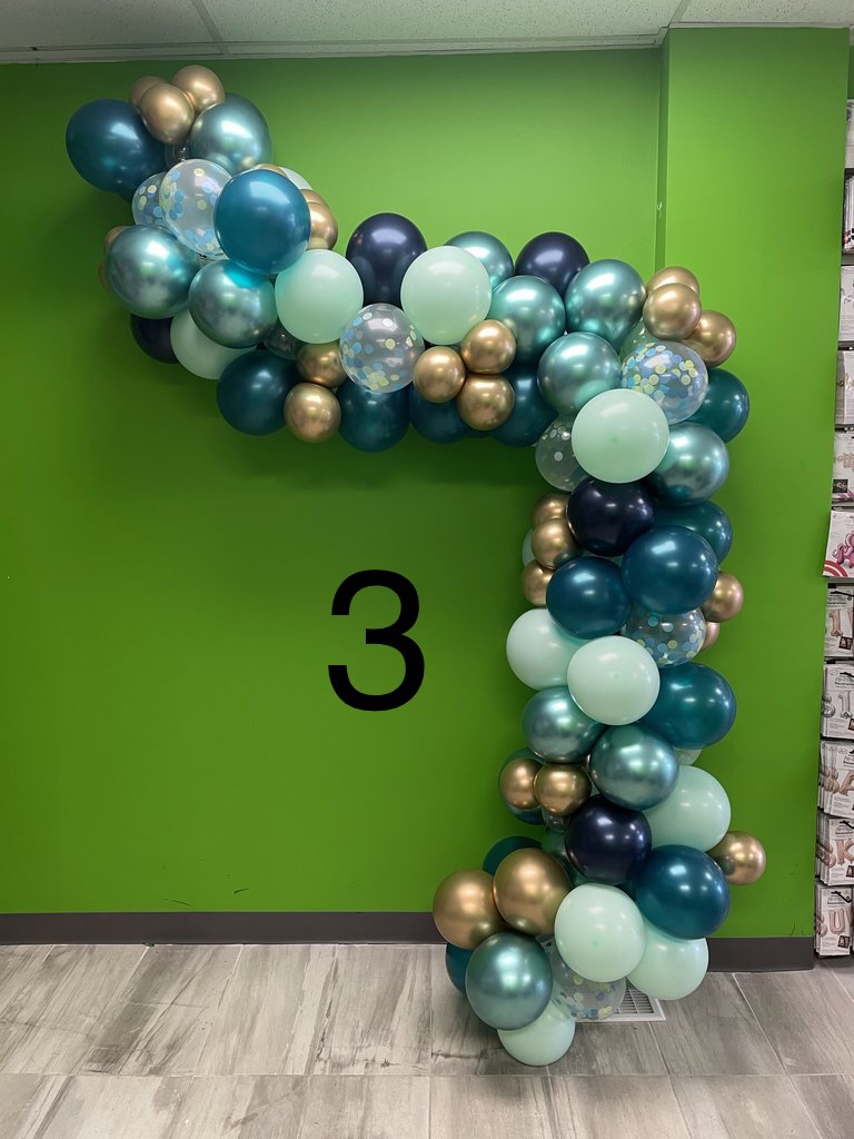 *3 days notice required* With CONFETTI choose your own colours balloon garland - 3 sizes