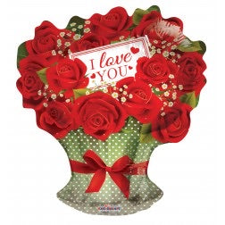 I love you red roses