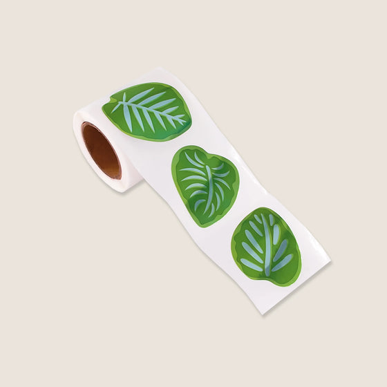 Green leaves stickers