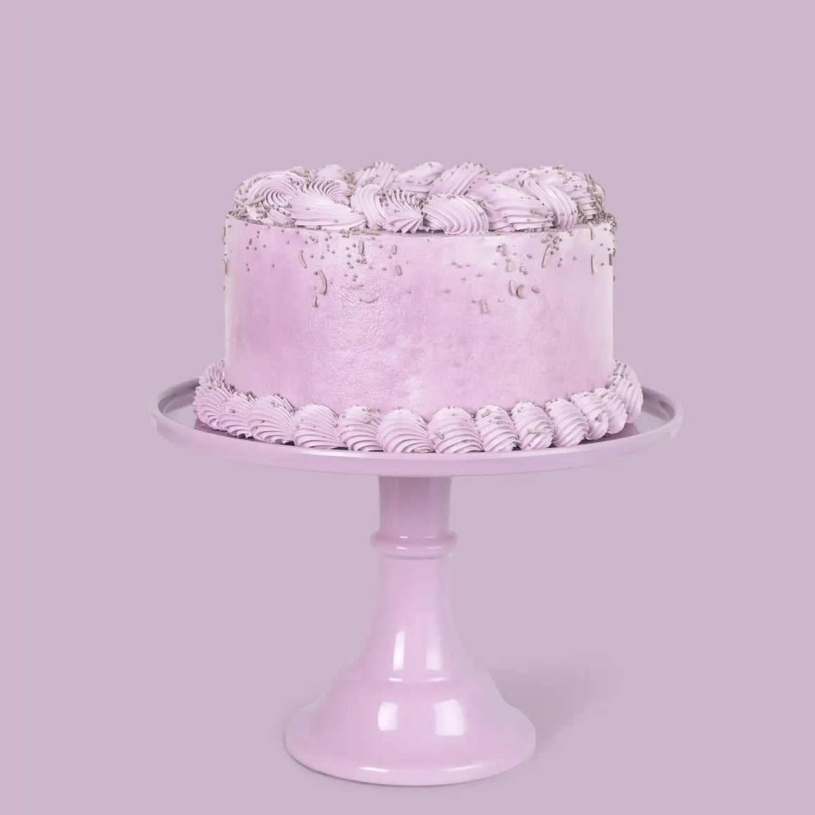 Melamine cake stand - pastel lilac