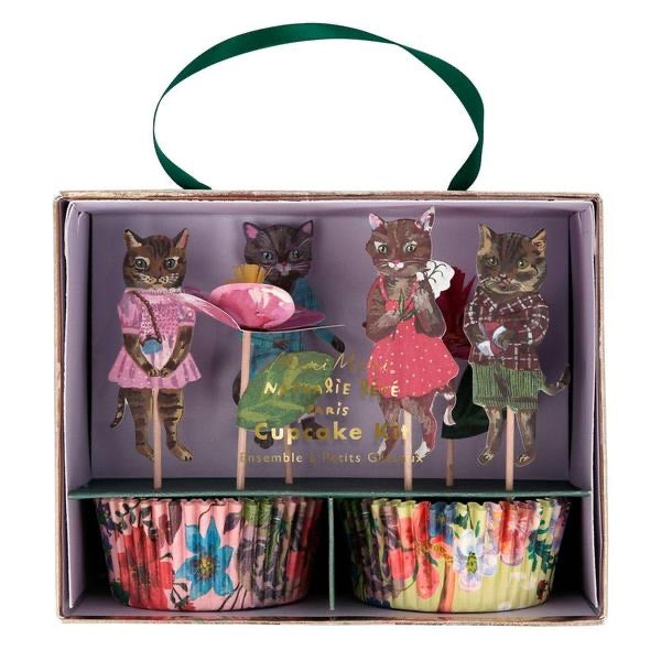 *HALF PRICE* Nathalie Lete flora cupcake kit - Meri Meri