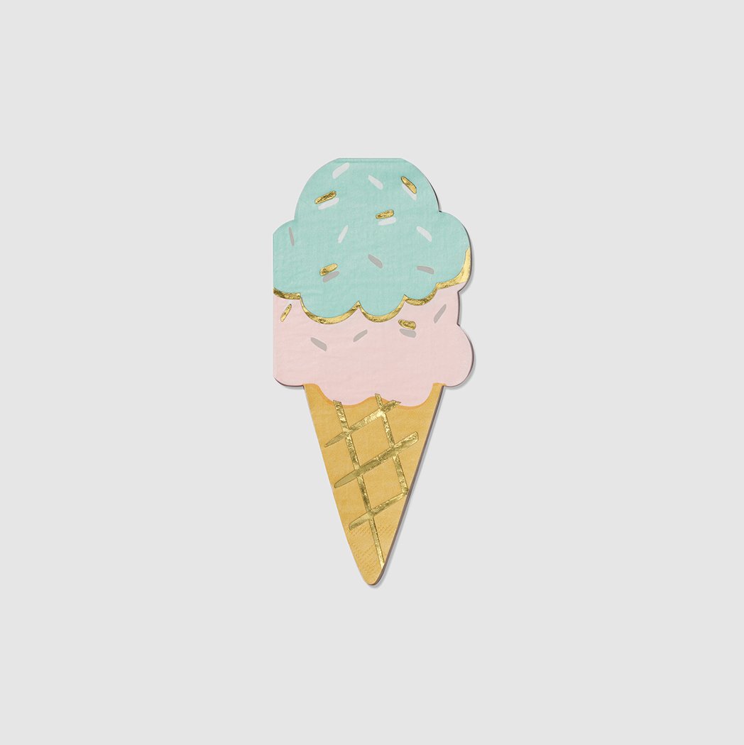 Ice cream cone napkins