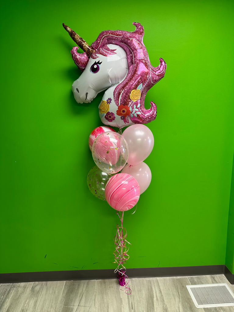 Magical unicorn balloon bouquet