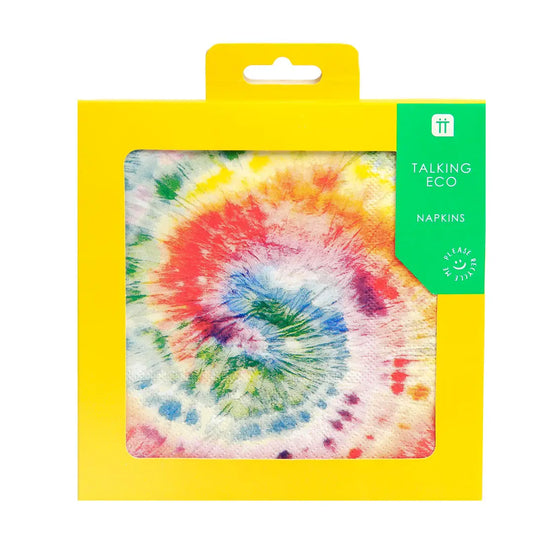 Recyclable tie dye napkins