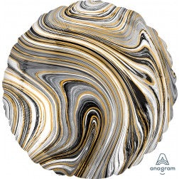 Black and gold marblez - circle