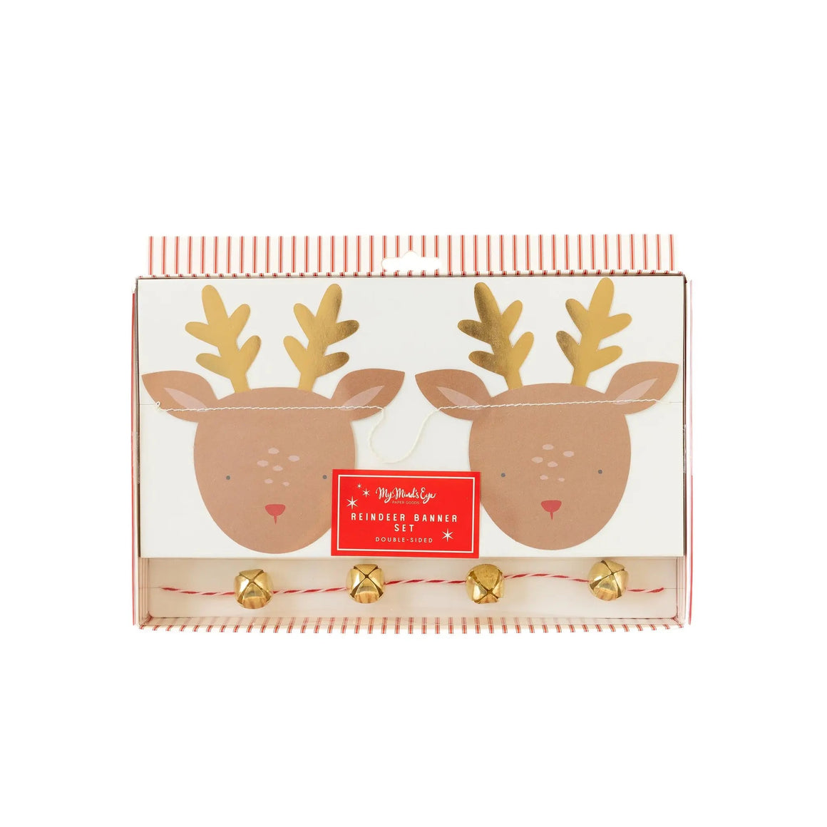 Believe reindeer - reindeer/bell banner set