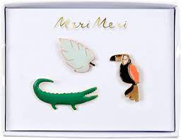 Jungle lapel pins - Meri Meri