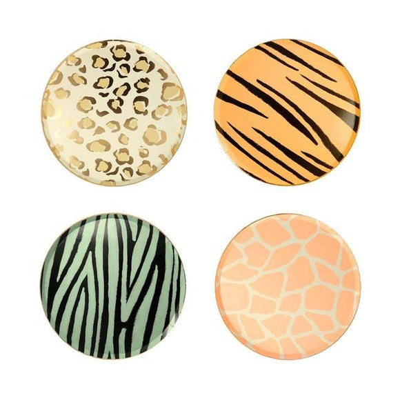 Safari animal print side plates - Meri Meri