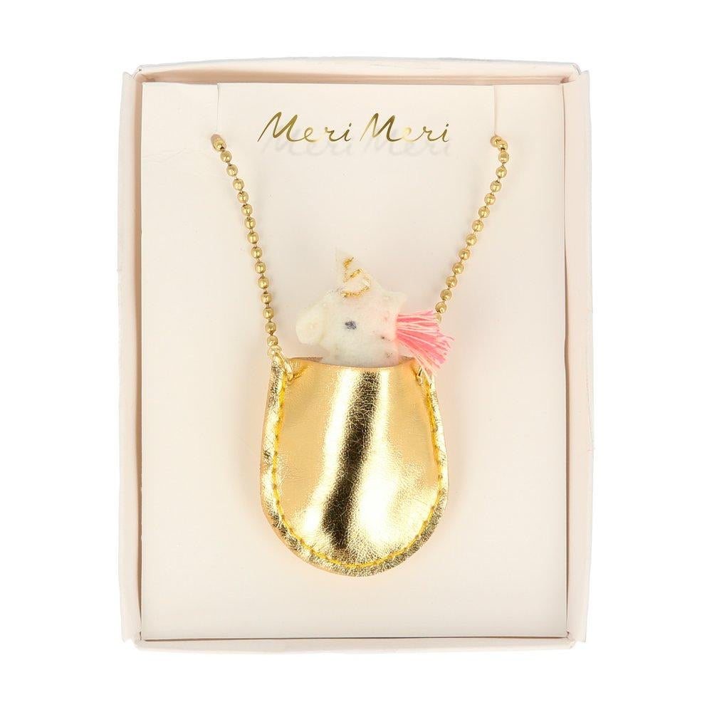 Unicorn pocket necklace - Meri Meri