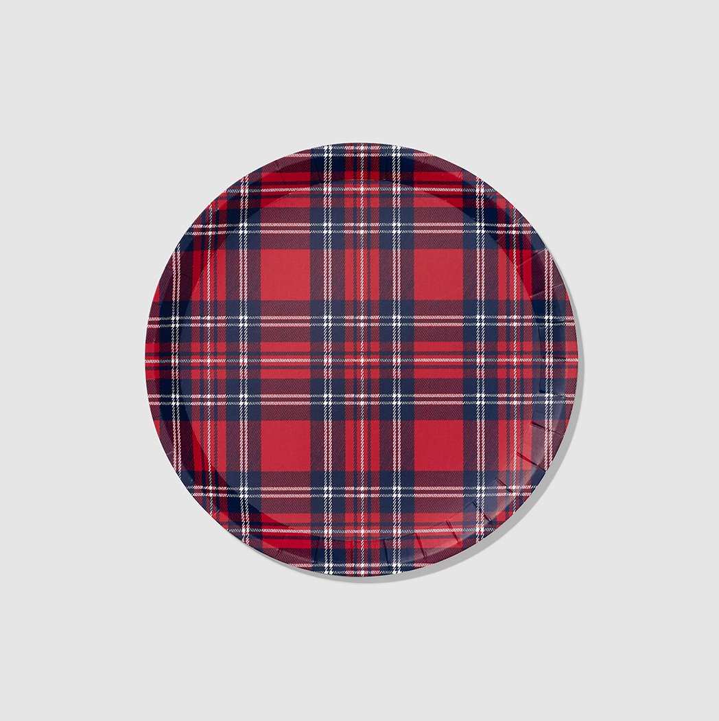 Plaid small plates