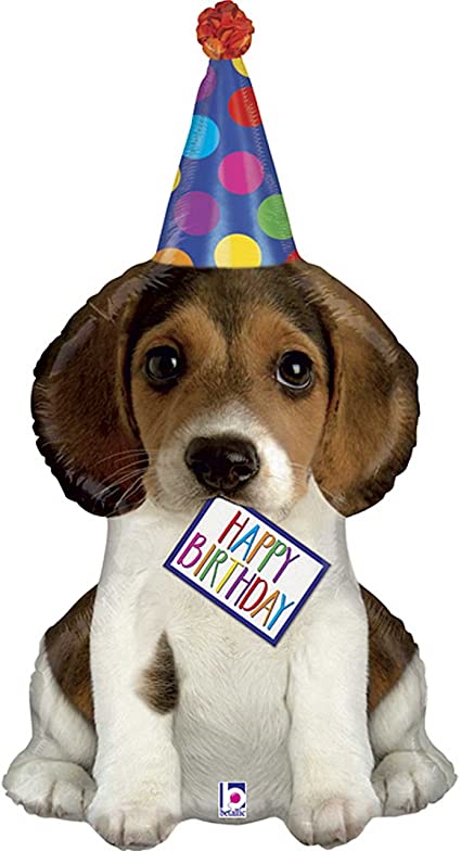 Supershape foil balloon - Birthday puppy