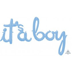 AIR FILL - it’s a boy balloon banner