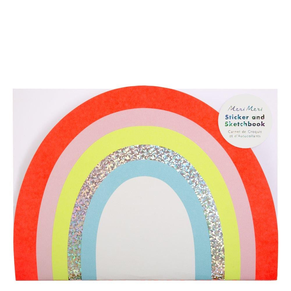 Rainbow stickers and sketchbook - Meri Meri