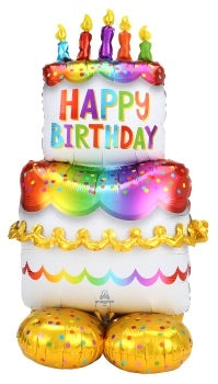 Airloonz - birthday cake - DOES NOT TAKE HELIUM
