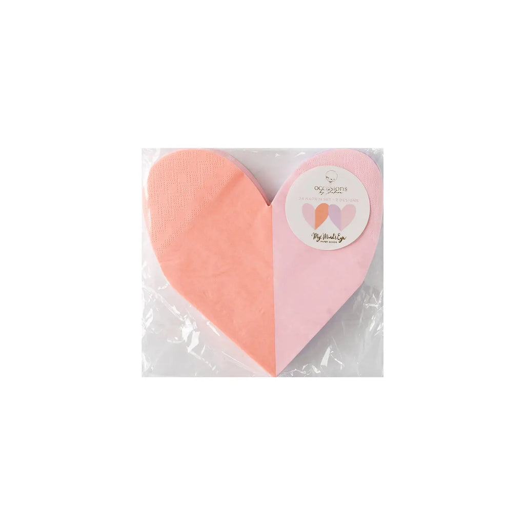 Pastel heart napkins