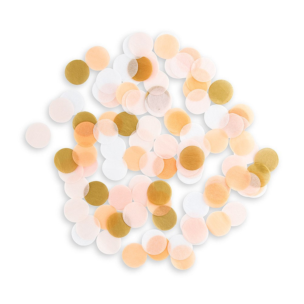 Pink, blush, gold, peach and white confetti mix