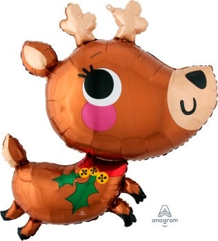 Supershape foil balloon - Adorable reindeer