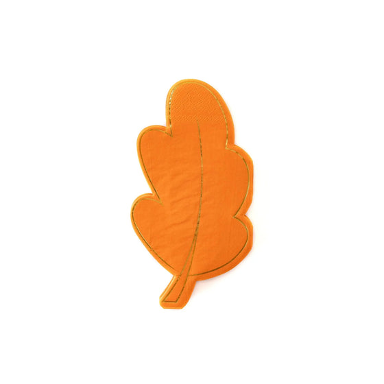 Gold oak leaf napkins