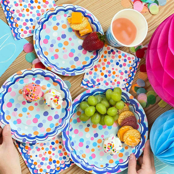 Dessert plates - throw confetti