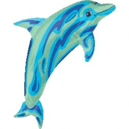 Supershape foil balloon - ocean blue dolphin