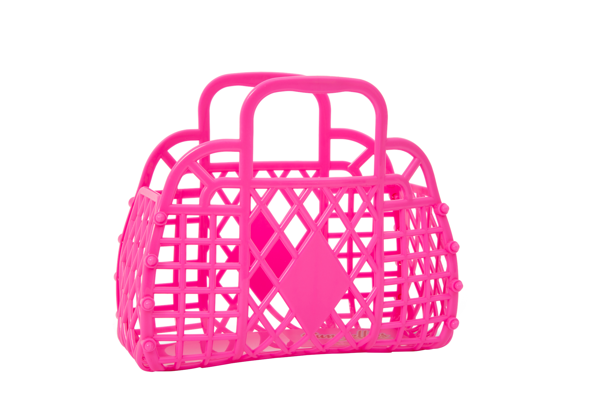 Sun JELLIES RETRO BASKET SMALL BERRY PINK