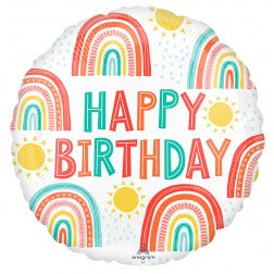 Retro birthday rainbows