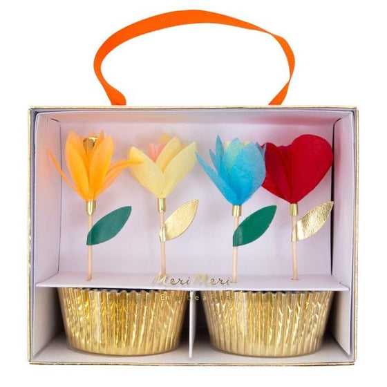 Bright floral cupcake kit - Meri Meri