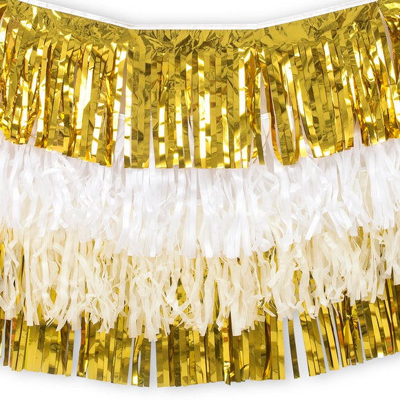 Gold tones layered garland