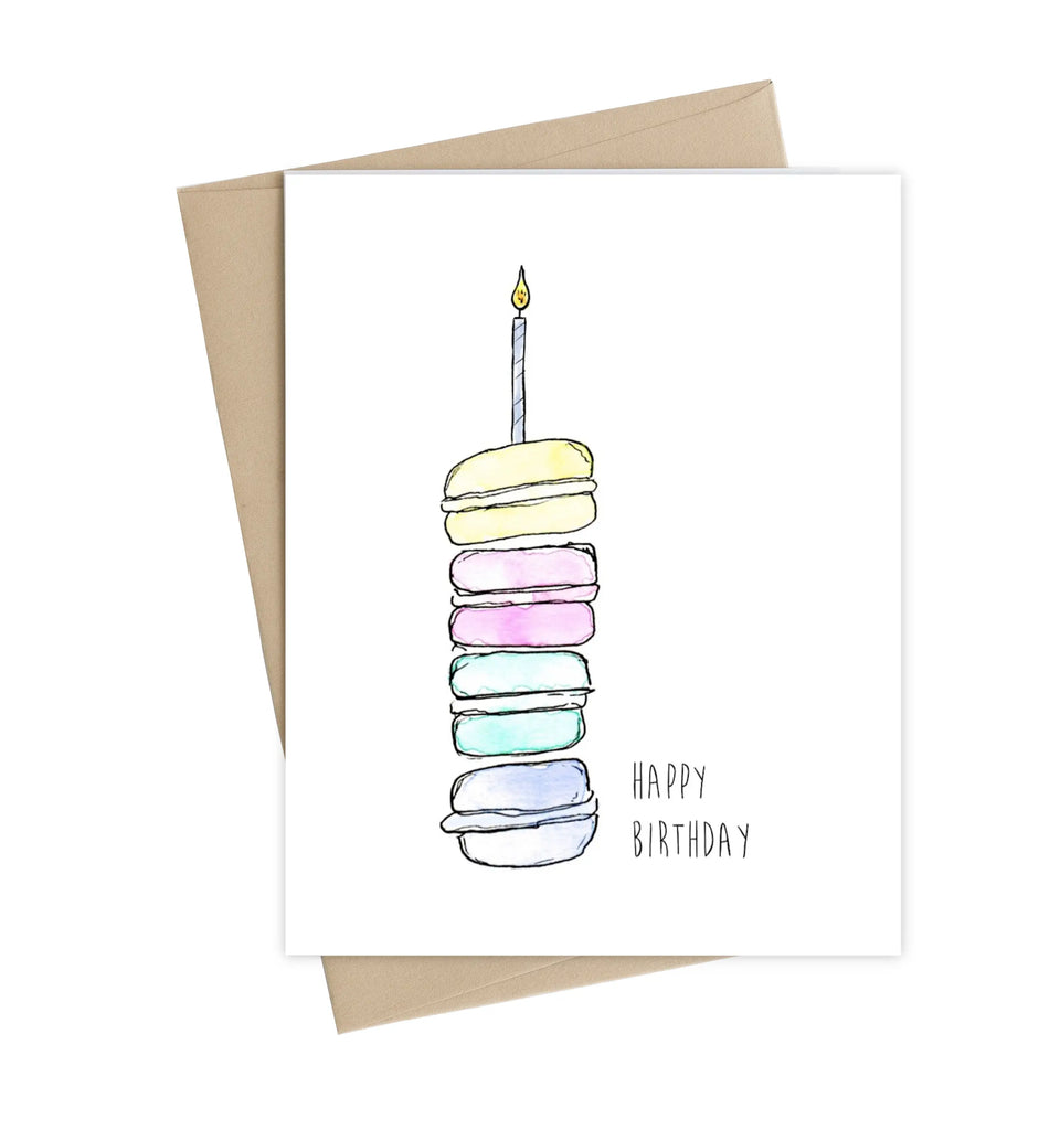 Macaron birthday card