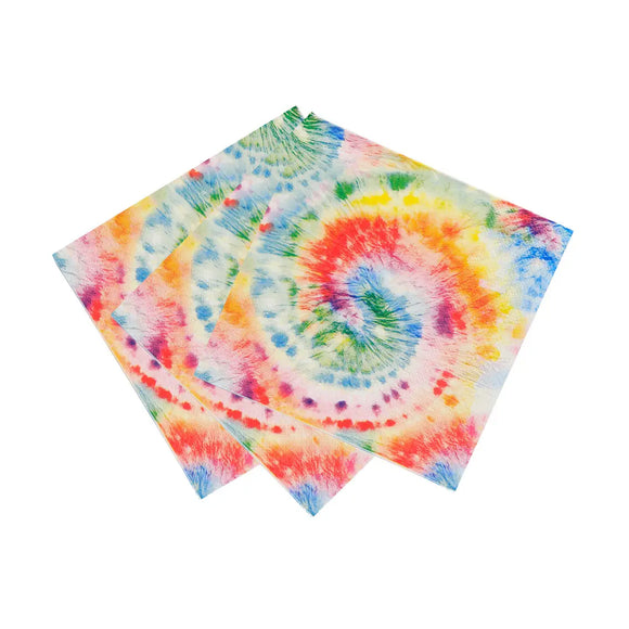 Recyclable tie dye napkins