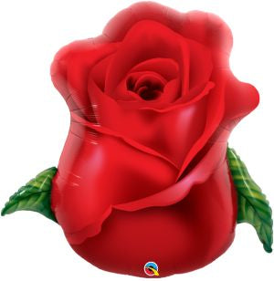 Supershape foil balloon - Red rose bud