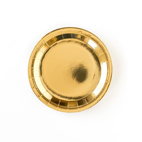 Gold round plates