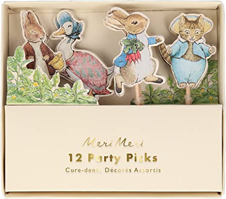 Peter rabbit and friends cake picks - Meri Meri