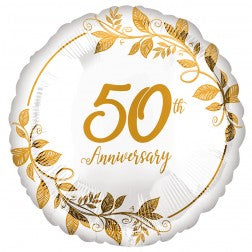 Standard foil balloon- 50th anniversary
