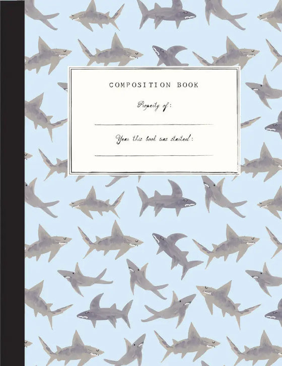 *HALF PRICE* Sharks composition book - Mr Boddington’s studio