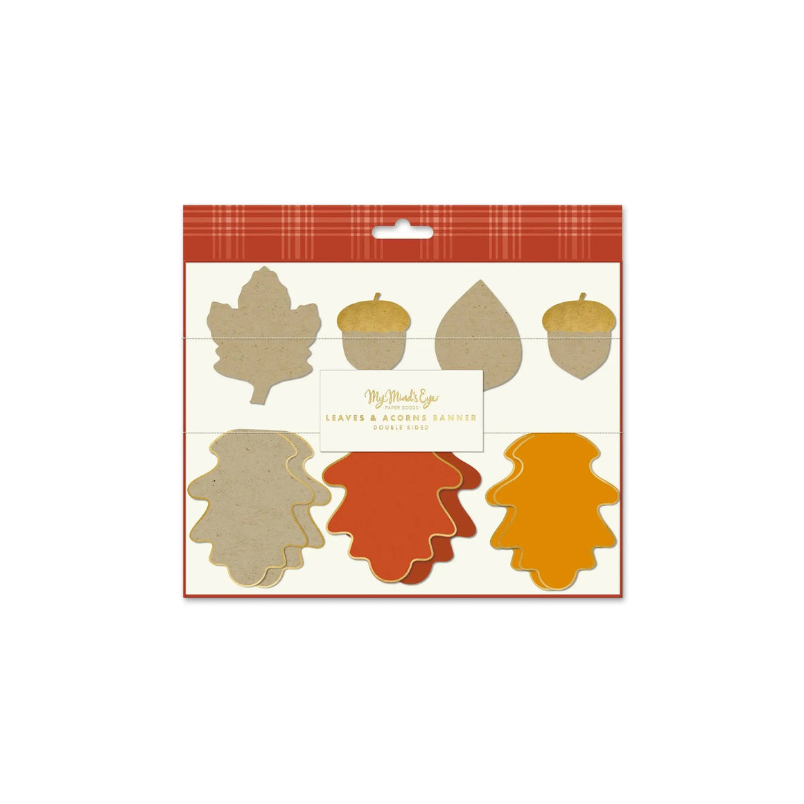 Harvest mini leaves banner set