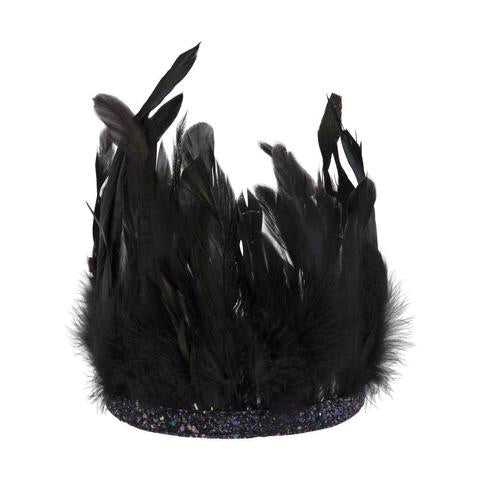Black feather crown - Meri Meri