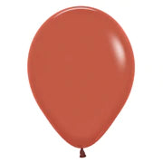 Helium inflated 11” balloon - terracotta