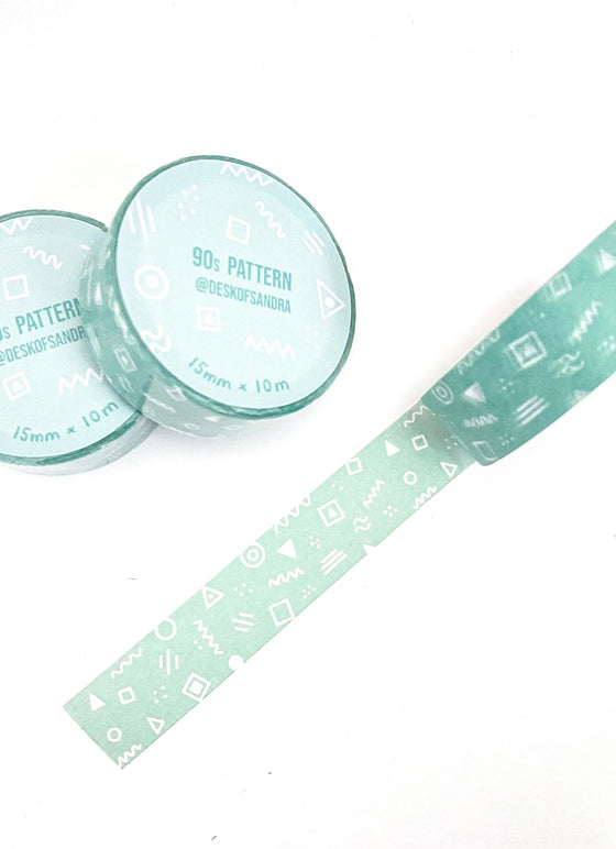 Abstract washi tape - pink or mint