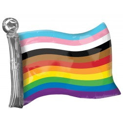 LGBTQ rainbow flag - Supershape balloon