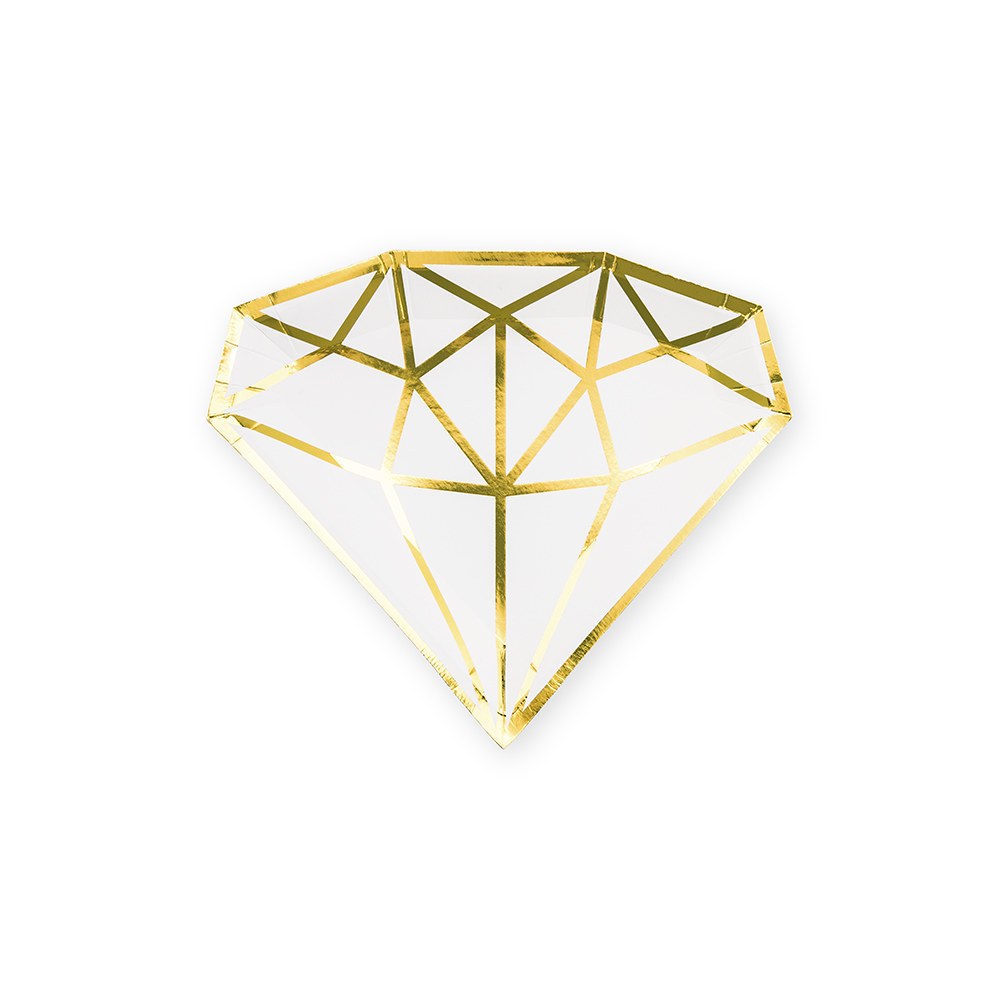 Diamond cake plates