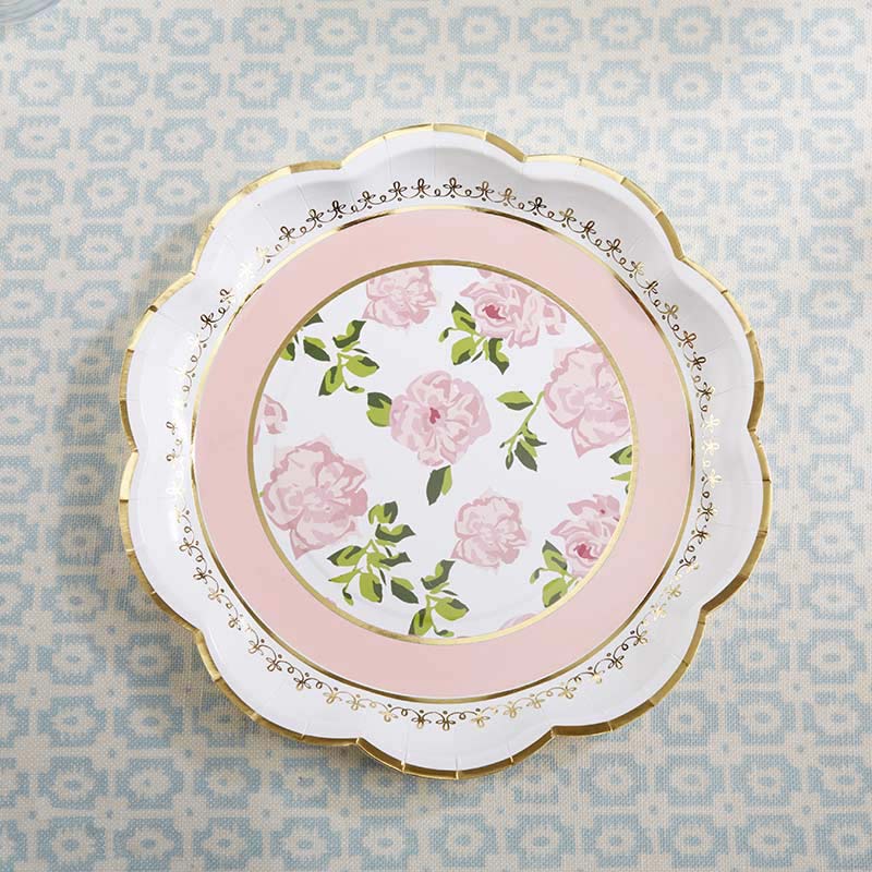 Tea time whimzy 9 inch pink plates