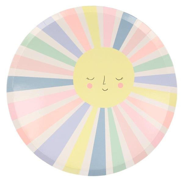 Rainbow sun plates - Meri Meri