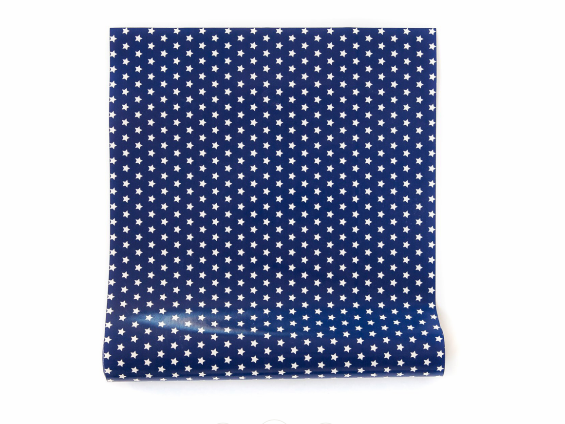 Blue stars table runner