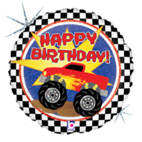 Standard foil balloon - monster truck birthday