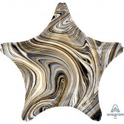 Black and gold marblez - star