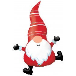 Supershape foil balloon - Gnome Santa