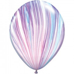 11” marble latex balloons for you to fill at home - pack of 5