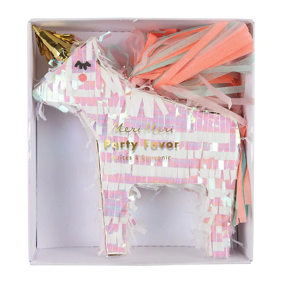 Unicorn mini pinata favour - Meri Meri