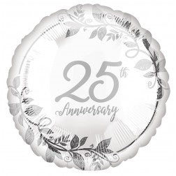 Standard foil balloon- 25th Anniversary